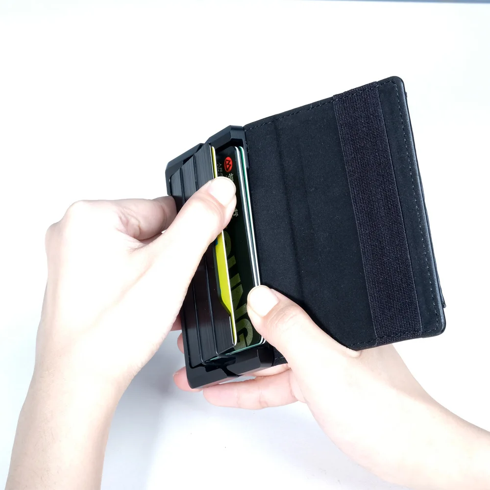 New design minimalist rfid blocking aluminum wallet  mens wallet metal wallet credit card holder