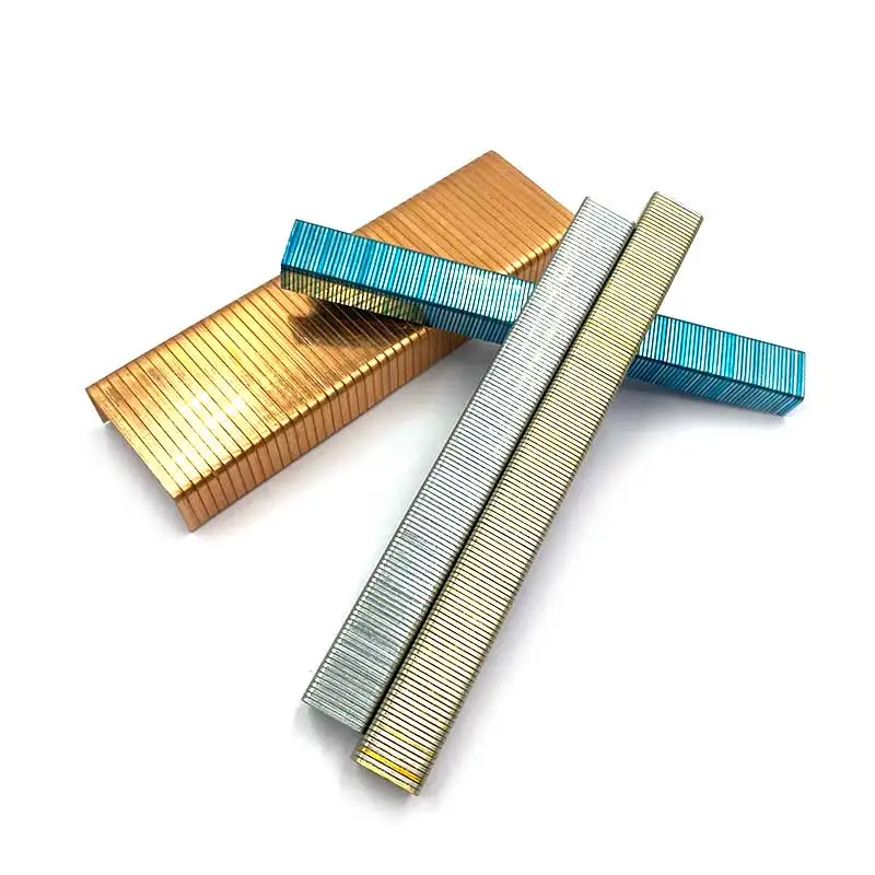 Steel Staples Pin Upholstery 14/38 Stapler Pneumatic Gun Nail Broadband Narrow Crown Staple