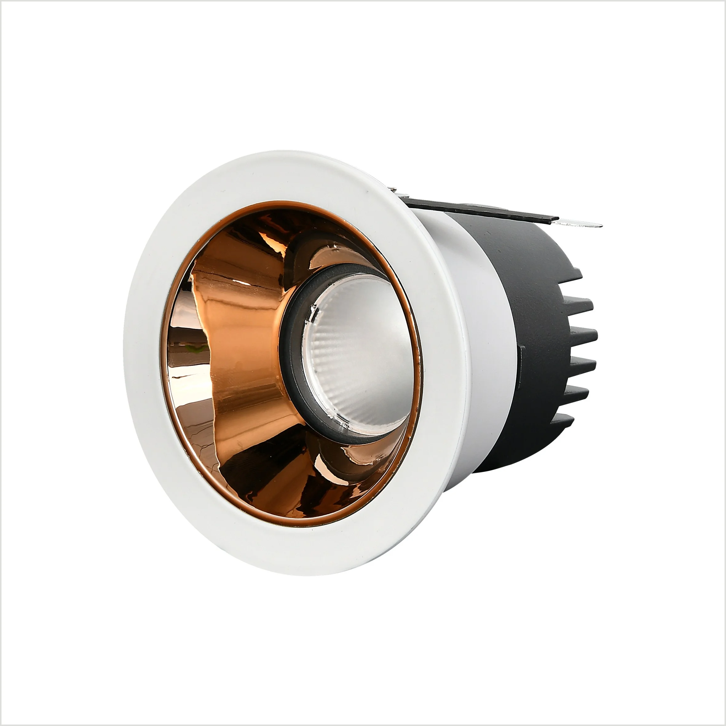 Round recessed Ceiling Light Rotating Led Flood Spot Light Led Spotlight For Home Hotel Lamp Black COB