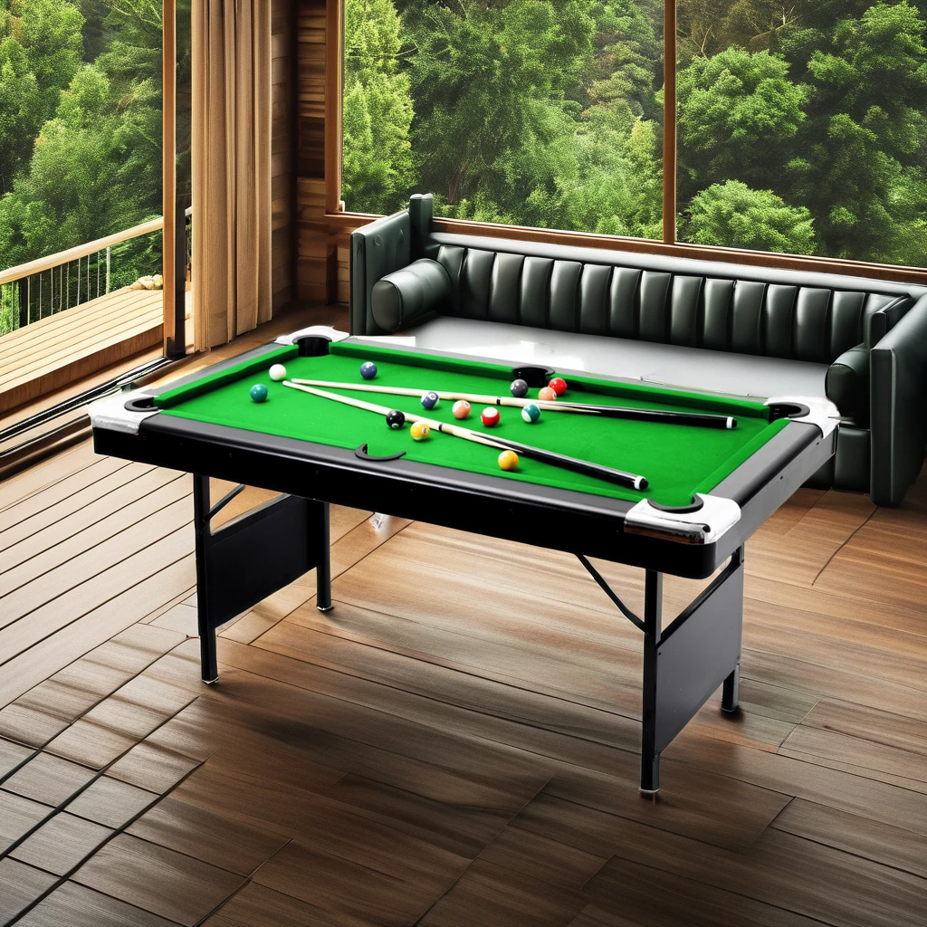 Family games Folding legs table tennis Versatile small folding pool table