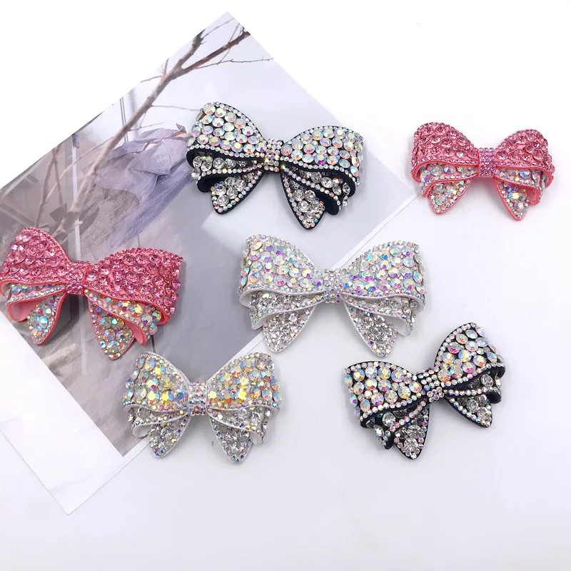 Shoe Decorations Fashion Shoe Ornaments Handmade Shoe Accessories LSSD076 Applique Patch Vintage Wholesale Rhinestones Bow Felt