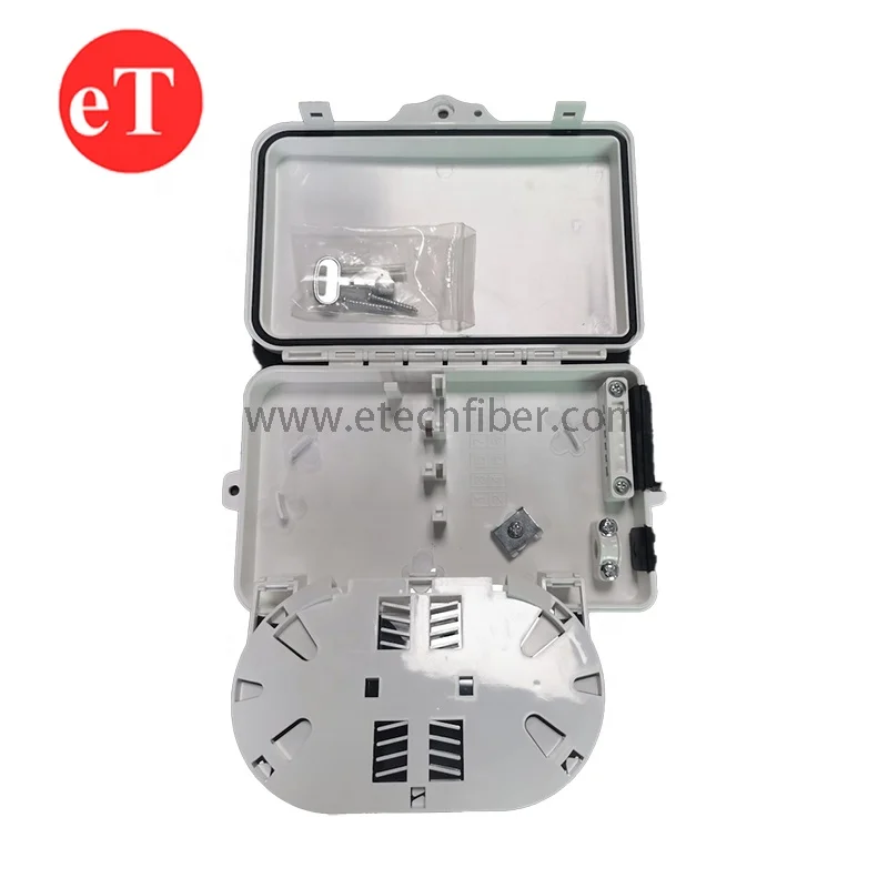 Outdoor IP65 6 ports Mini FTTH PON Distribution Fiber Optic Splitter Terminal box