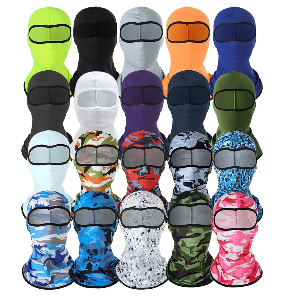2021 Hot Sale Tactical Ski Motorcycle Running Riding Camouflage Balaclava Face Mask UV Protection Men Women Sun Hood