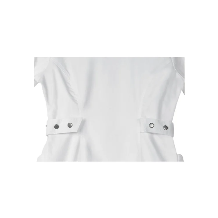 Custom long sleeve doctor clothing mandarin collar white lab coat