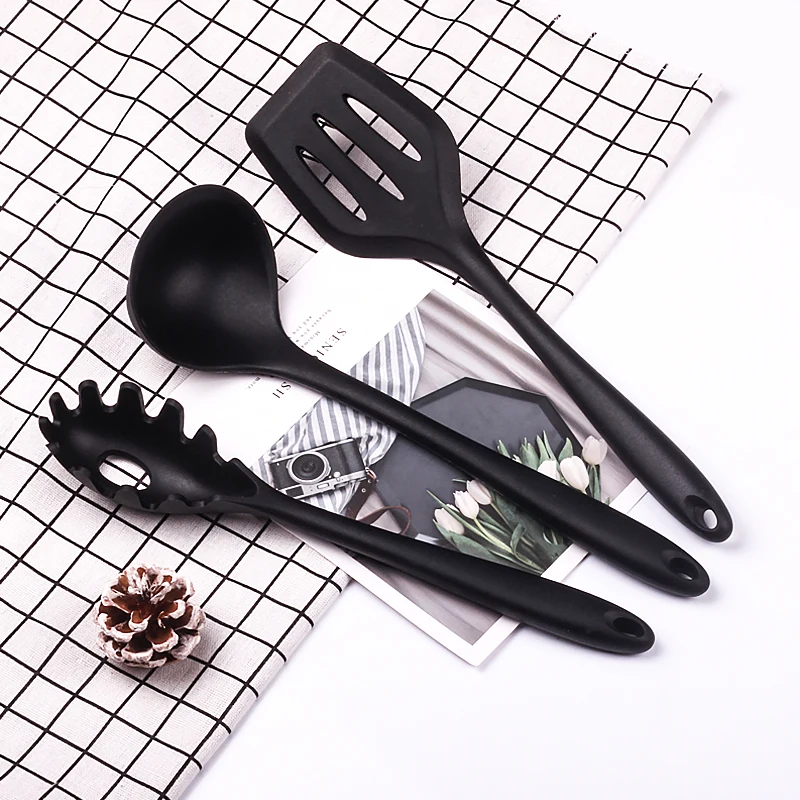 New product ideas 3-piece silicone kitchen utensils, household cooking spatula, multi-function frying spatula kitchen tool set