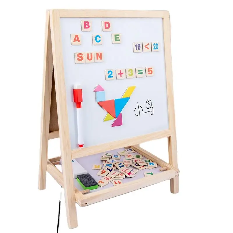High quality black and white drawing board magnetic erasable double sides board educational