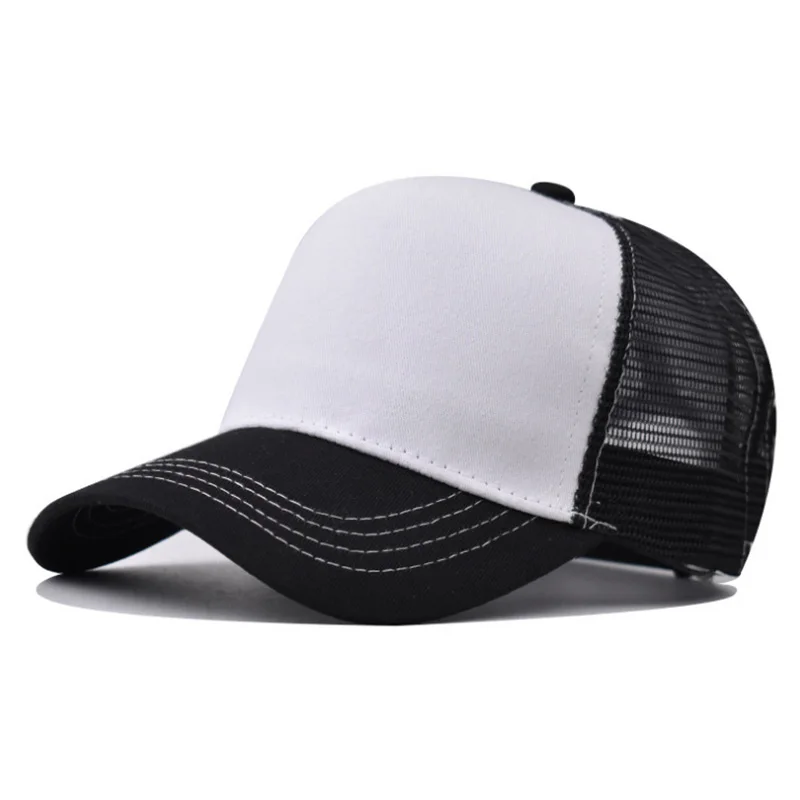 Wholesales Men Cotton Twill Trucker Cap Hat 5 panel black trucker hats blank