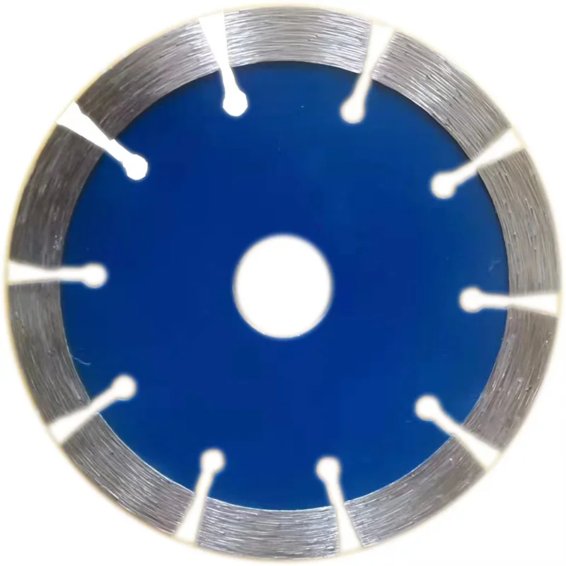 115 mm stone cutting Hot pressed V type diamond turbo saw blades cutting for granite