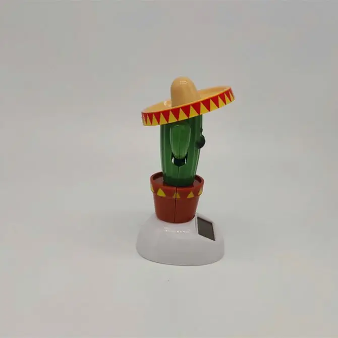 
Custom logo packing solar power dancing toys Nodding Head dancing toys for car windows kids indoor decoration 