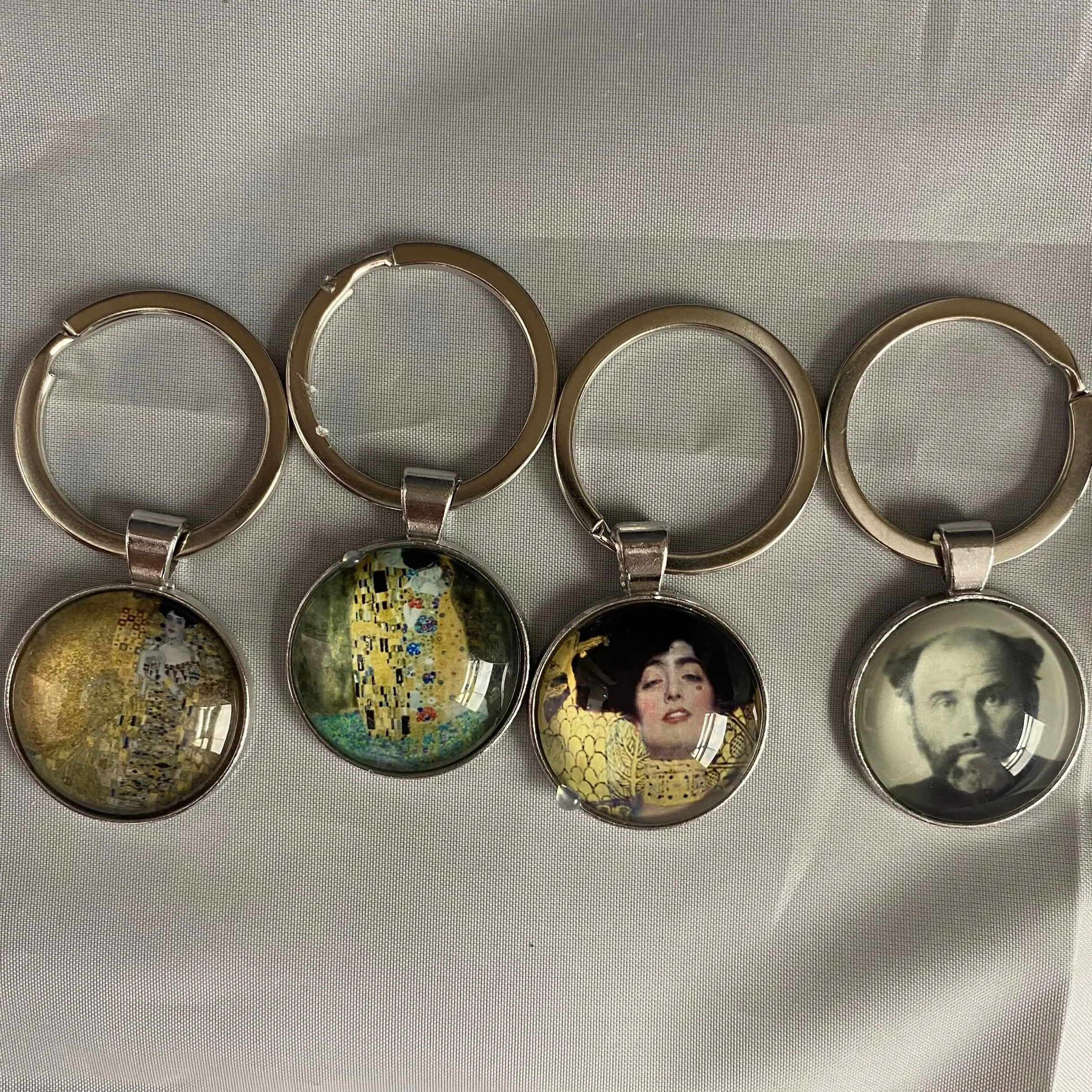 Klimt Keychains Top Sale Guaranteed Quality Business Keychain Stainless Steel Metal Keychain