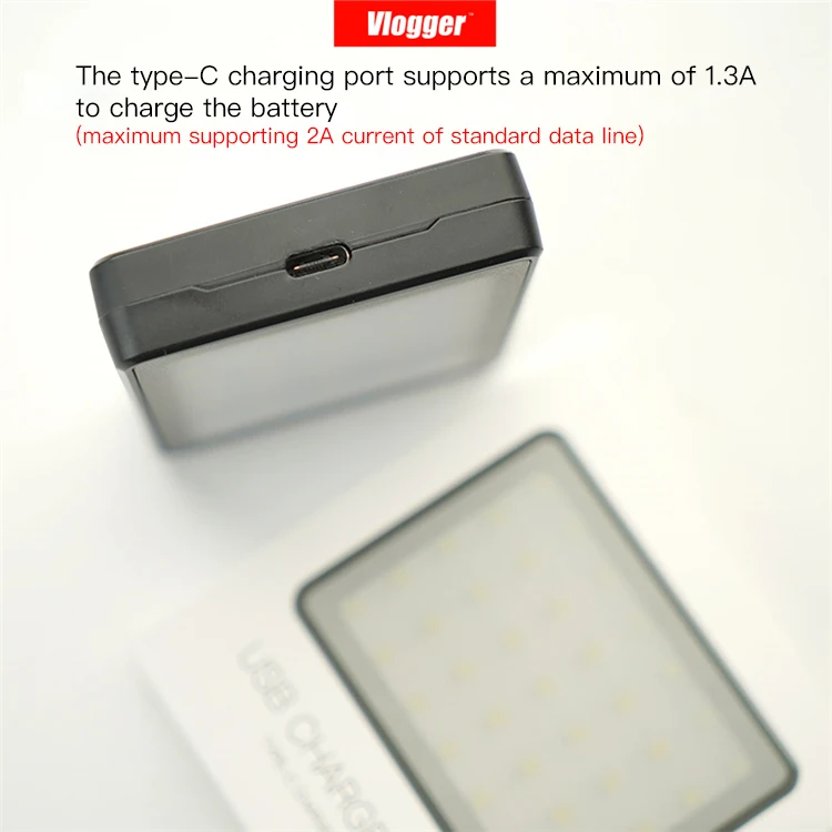 Wholesale Portable RGB to Nikon RGB light Pocket Led Fill Light Slr Camera Battery Charger Type-c Rechargeable Power Supply