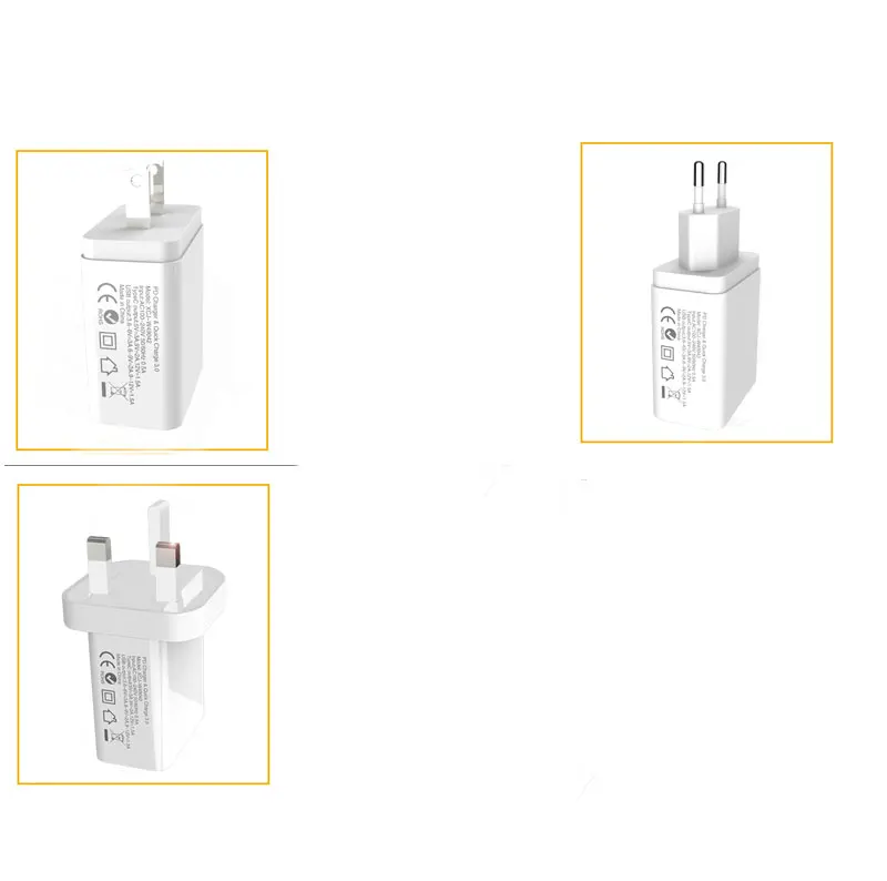 EU US UK AU charger 45W pd type c usb wall charger mobile phone