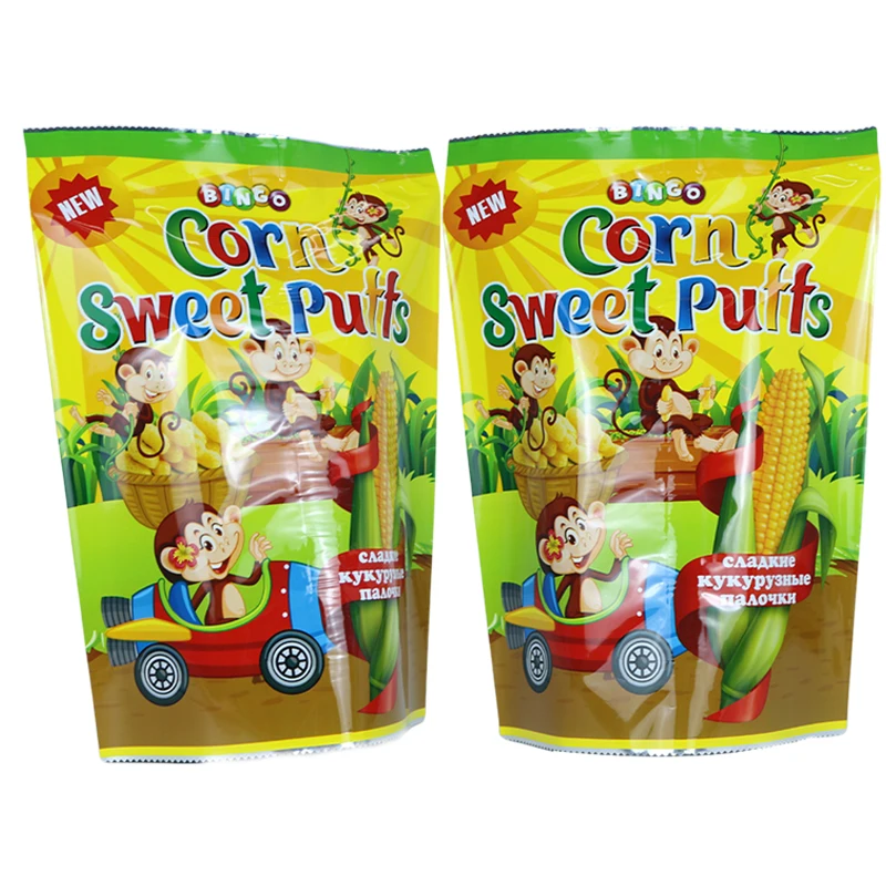 Corn Packaging Bags Custom Logo Food Grade Aluminum Foil Flexible Sachet Back Sealing Corn Packaging Plastic Film Roll For Food
