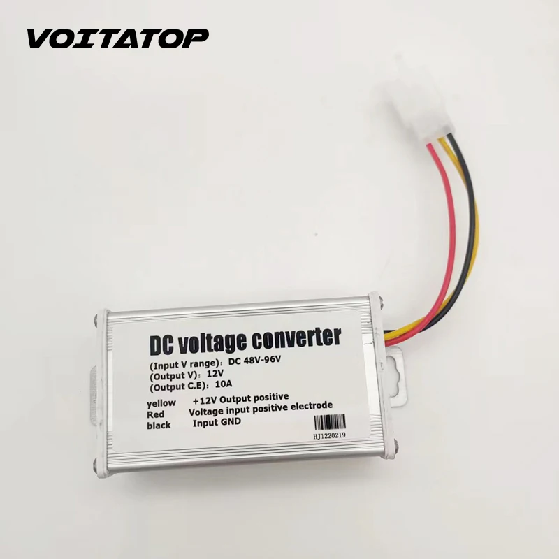 Понижающий преобразователь постоянного тока VOITA 48 В-96 в 12 В 10 А с защитой от перегрузки