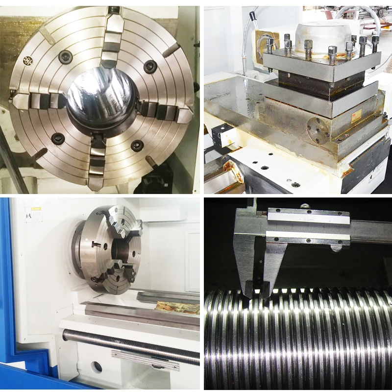 QK1327 CNC both chucks lathe for macroporous hole barstock/ tube cutting machine tool/ pipe machine tool