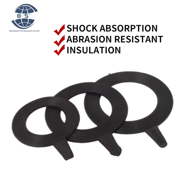 Non-standard custom water corrugated flange ring seal durable FKM rubber gasket epdm silicone rubber gasket