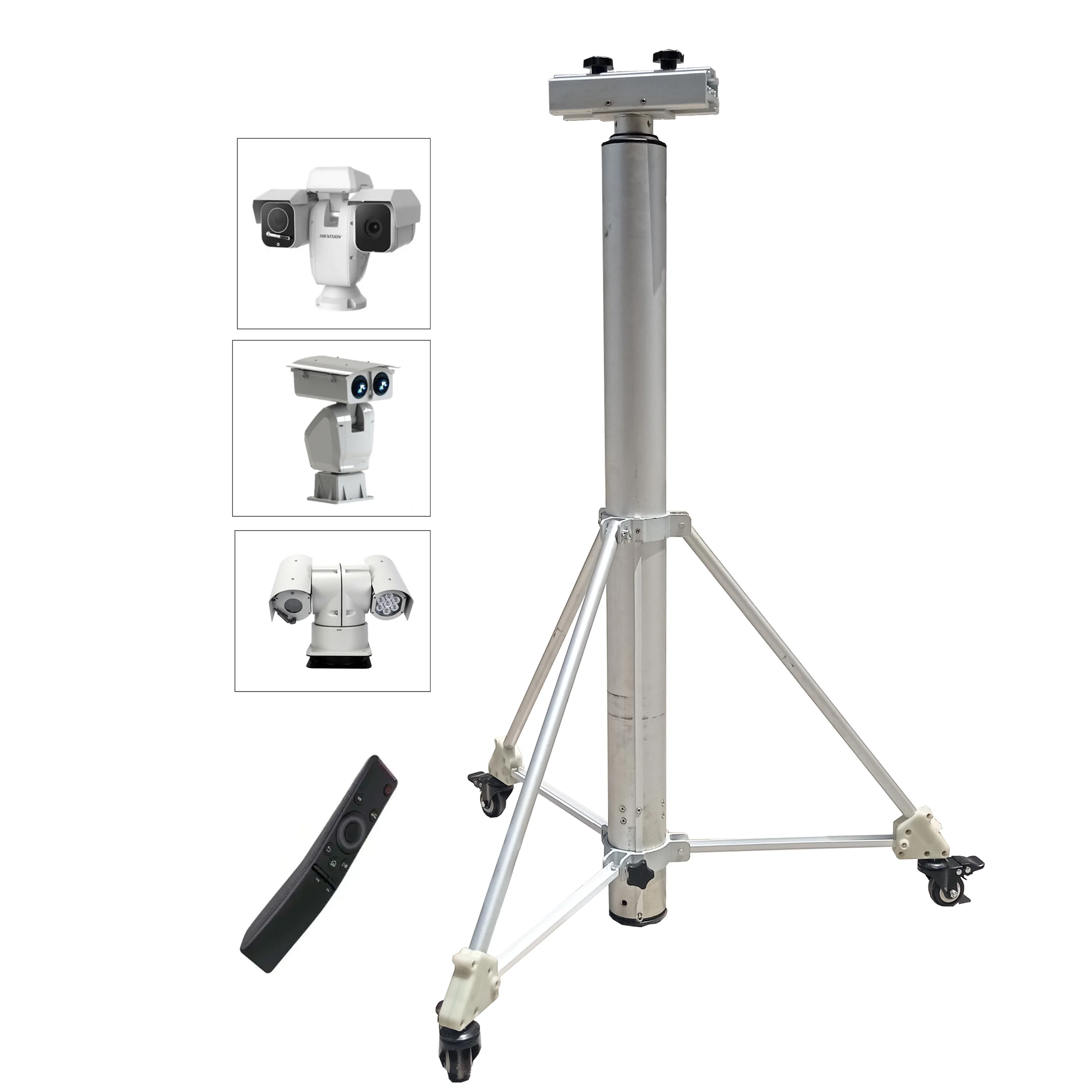 Aluminum magnesium alloy antenna monopole telescopic mast