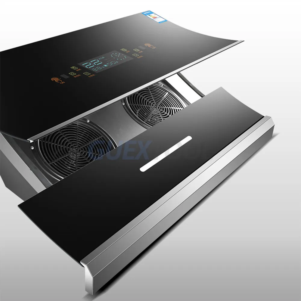 Two motors Titanium black hand sensor Gesture Control kitchen exhaust range hood kitchen chimney exhaust hood