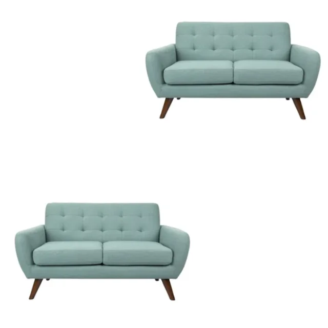 Best fashion solid wooden two seats with comfortable cushion good manufacturing eco-friendly direct factory wholesale price