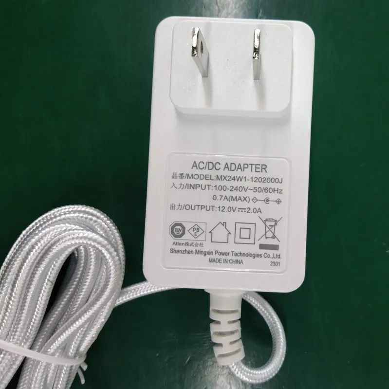 TUV PSE certified 110v wall power adaptor Japan plug 12v 2a 2000ma 2 amp ac adapter