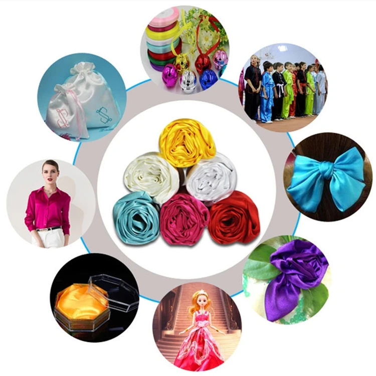 Satin Cheap Polyester Satin Fabric Shaoxing Jiema Manufacture Reliable Quality Silk Woven 100D Plain Lightweight A4 Size Sample