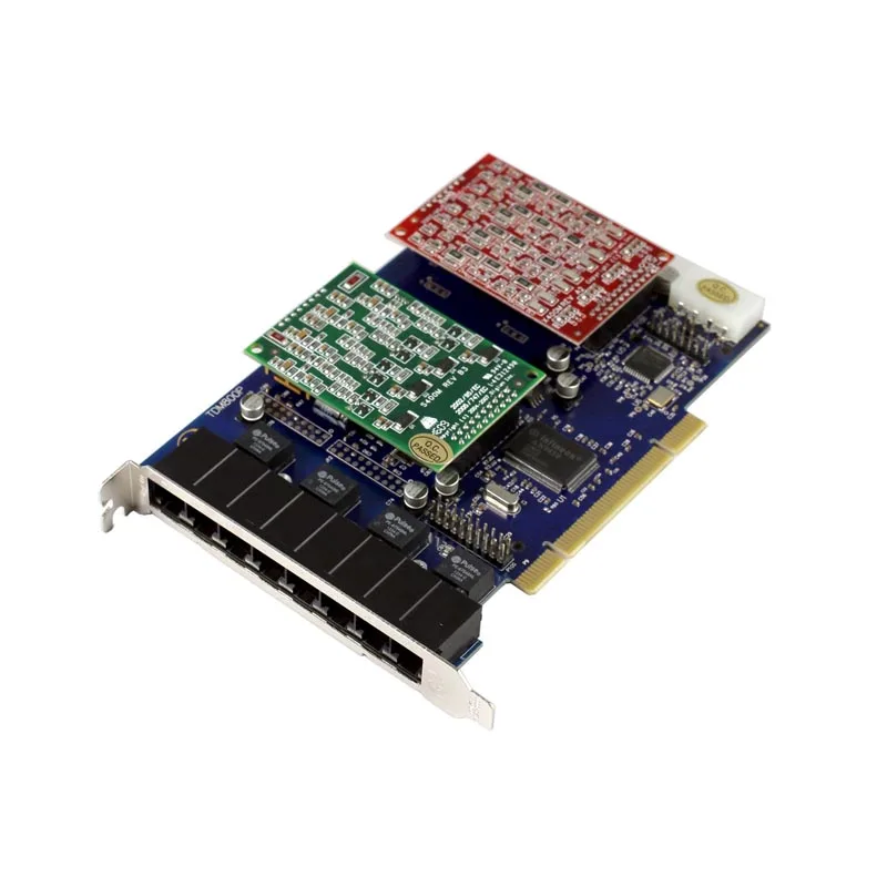 IIT TDM800P 8 портов с 8 FXO Asterisk card для Voip IP PBX Digium TDM800P Openvox A800P ATCOM AX800P FreePBX