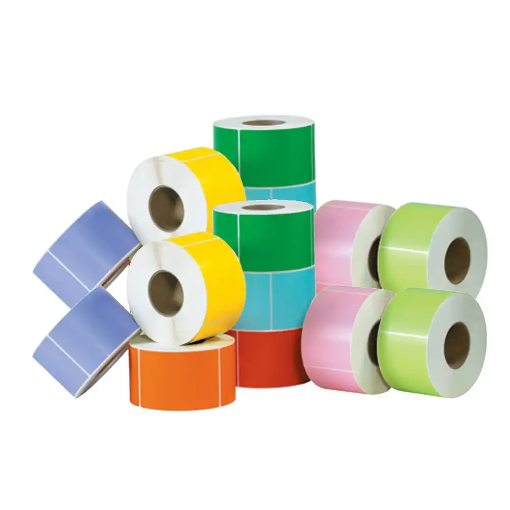 Direct Thermal Blank White Label Barcode Roll High Temperature Resistant Direct Thermal Label