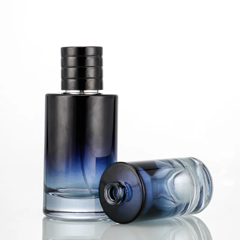custom design your own luxury 50ml 100ml bottle black refillable perfume glass bottle perfume travel bottle