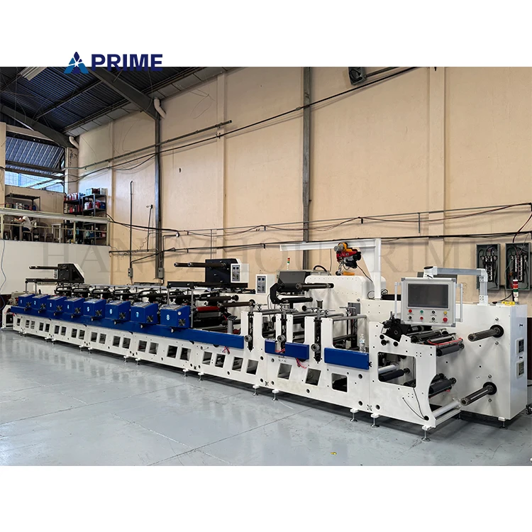 Best price 6 8 color high speed semi-auto adhesive label inline printing machine