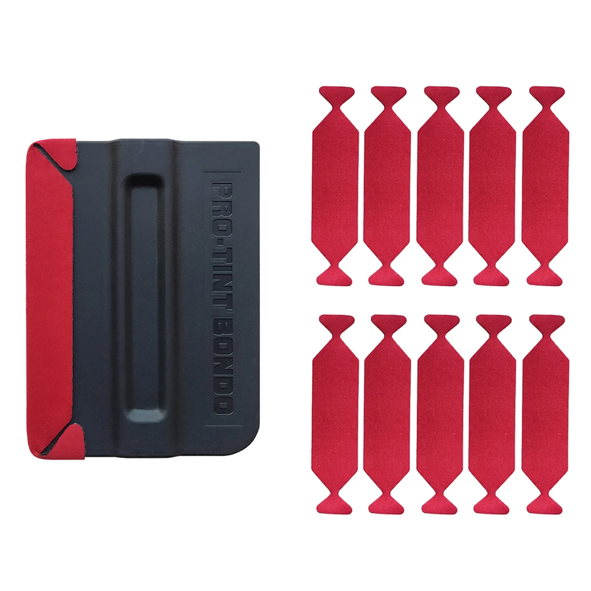 Carbon Fiber Vinyl Wrap Film Magnet Holder Magnetic Squeegee 10pcs Cloth Tint Scraper Car Sticker Wrapping Install Fixer A10C