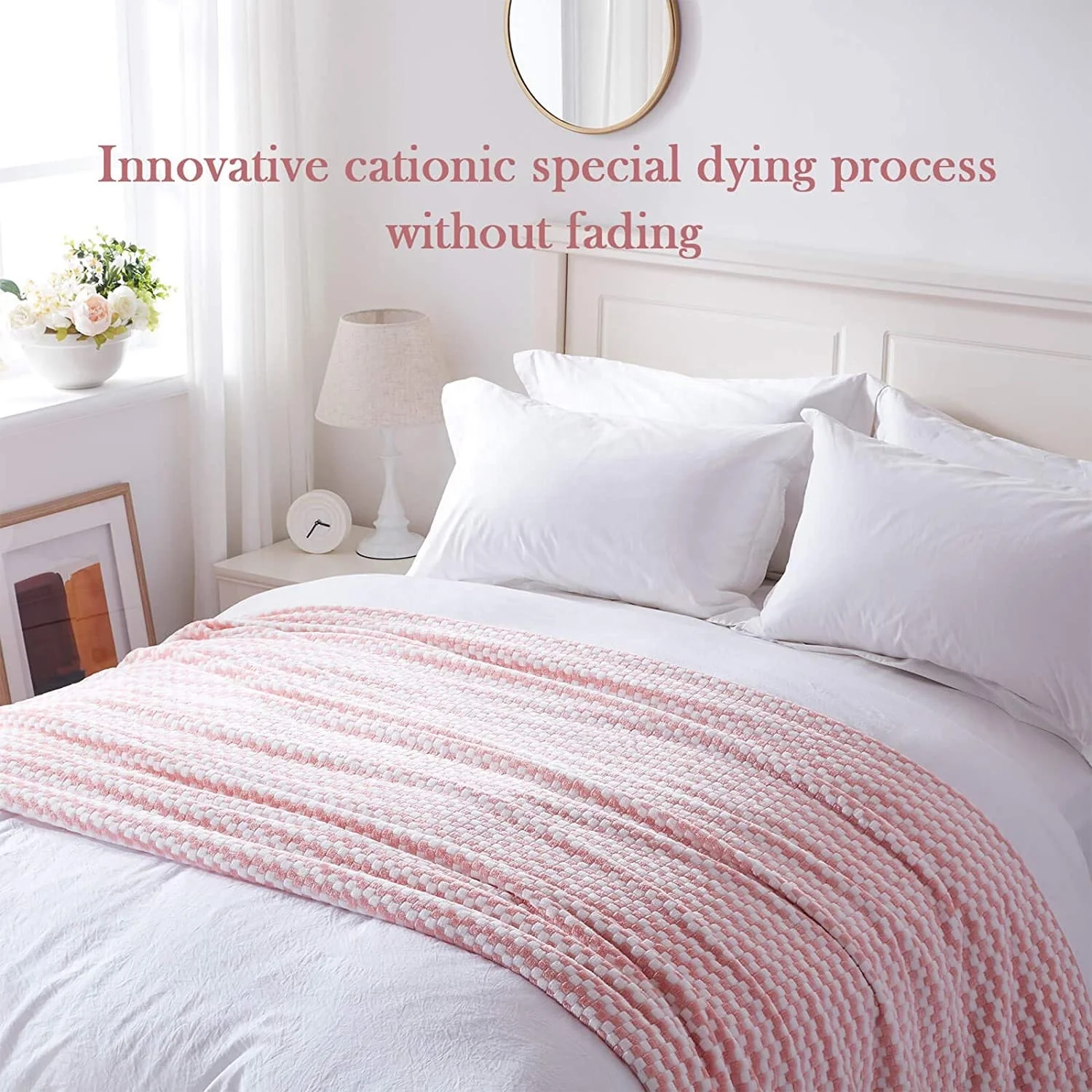 
Super soft comfortable throw blanket flannel yarn dyed flannel throw multi colored blanket 