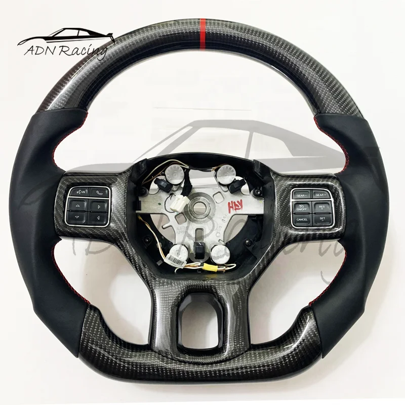 Персонализированное рулевое колесо из углеродного волокна для DODGE RAM 2012-2018