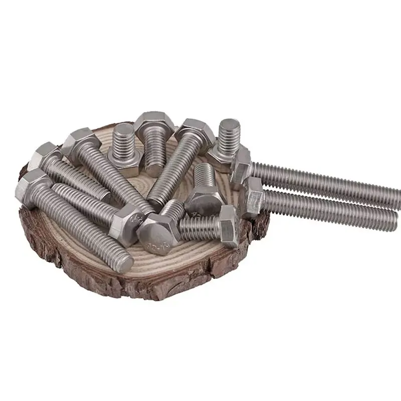 All Size Custom Stainless Steel AISI 304 316 316L Hex Bolt DIN933 DIN931Drywall Screw Stud Bolts