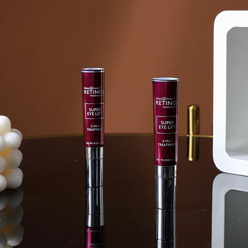 D22mm Diameter ABL PBL Aluminum-Plastic Tube Zinc Alloy Applicator Eye Massage Soft Tube 10ml 30ml Eye Cream Tube with Metal Tip