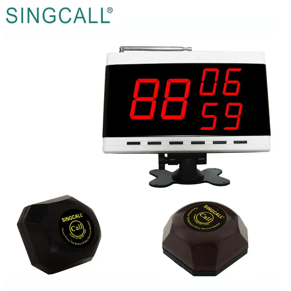 SINGCALL Digital Paging Restaurant Waiter Call Devices Guest Pager System
