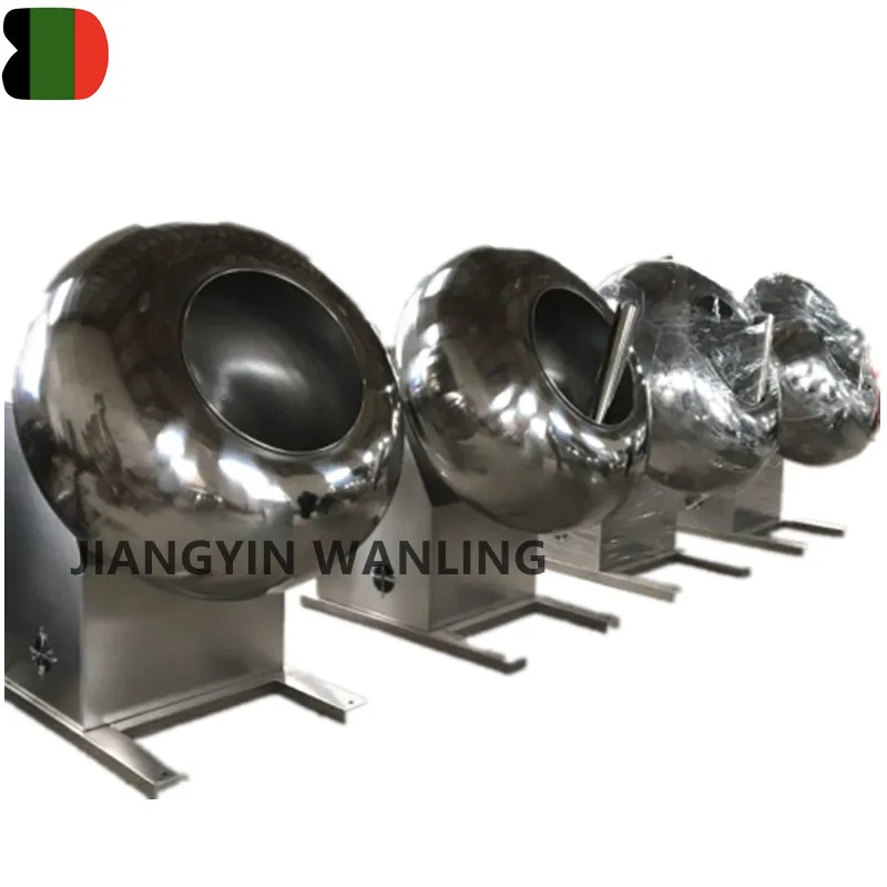 BTJ stainless steel pills tablet film coating sugar chocolate food coloring coater panning machine