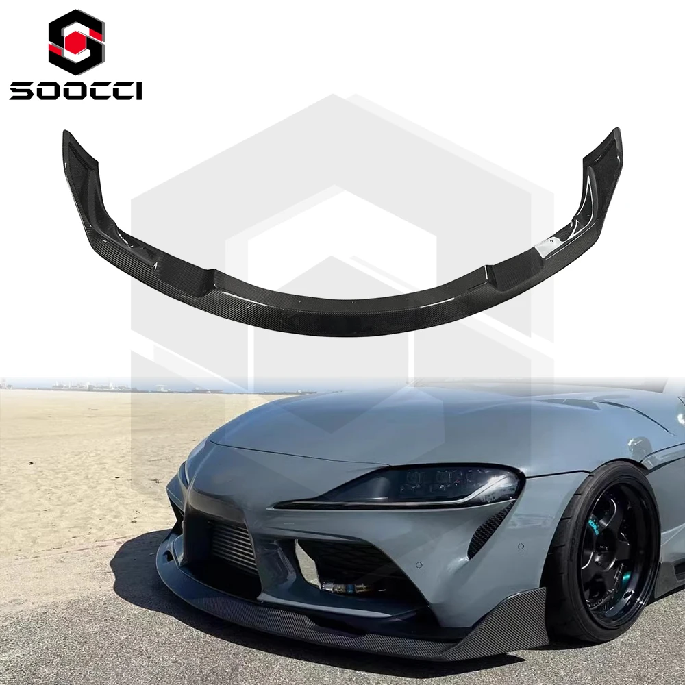Carbon Fiber AG Style Front Lip for Toyota Supra GR MK5 A90 A91 Front Bumper Lip Splitter Front Scoop Diffuser Body Kit