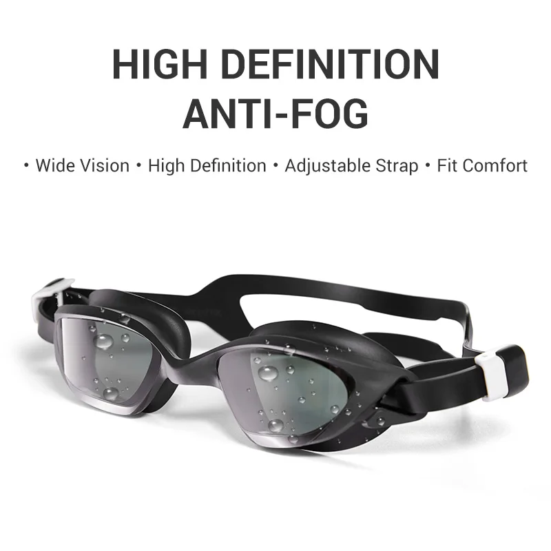 Manufacturers Waterproof Anti-fog Glasses Male And Female Adult Plating Lens Swimming Goggles