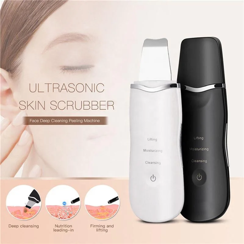 Facial Cleaning Electric Waterproof Rechargeable Face Peeling Nano Vibrating Scraper Spatula Ultrasonic Skin Scrubber