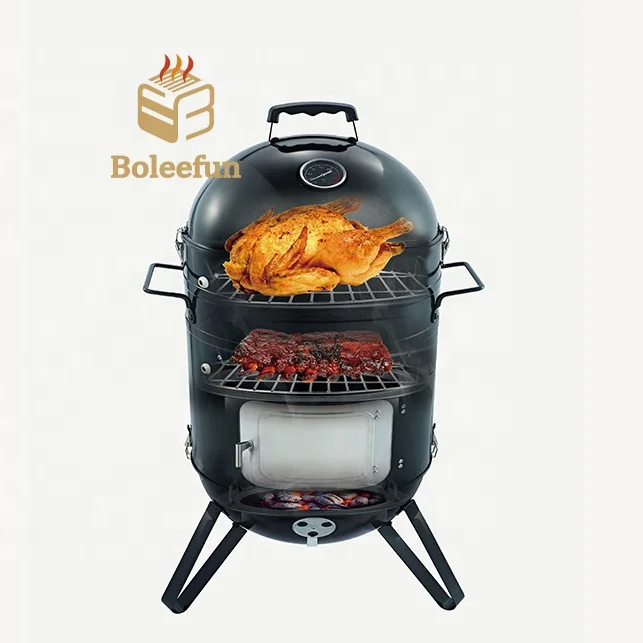 new product ideas  Hot sale 3 in 1 Black barrel charcoal grill outdoor BBQ  grill vertical charcoal grill