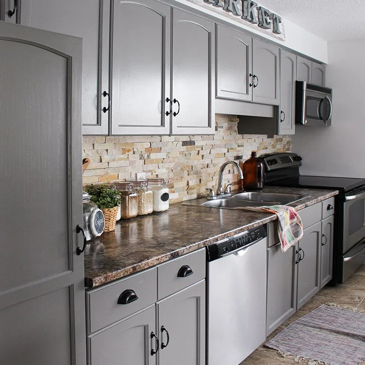 Solid Wood Kitchen Cabinet Set Organizer Custom Kitchen Cabinet