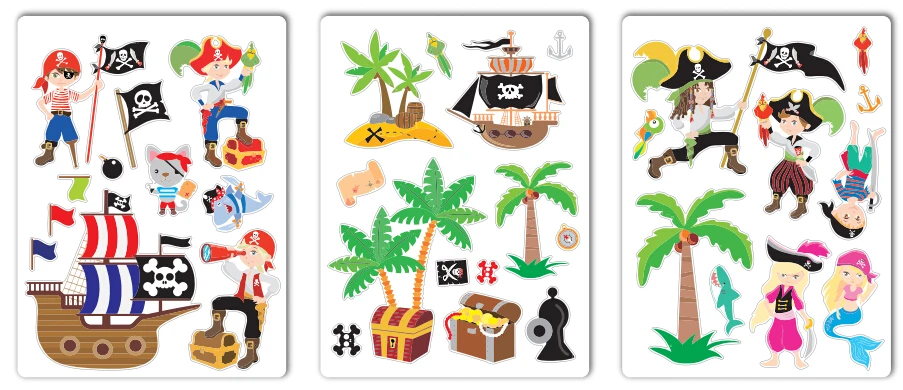 FUNWOOD GQC Kids Educational Magnetic Puzzle DIY Play Book Customized Cartoon Scene Magnetic Playboard