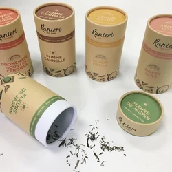 Горячая продажа Caja redonda Роскошная упаковочная бумага крафт круглые коробки подарочные с