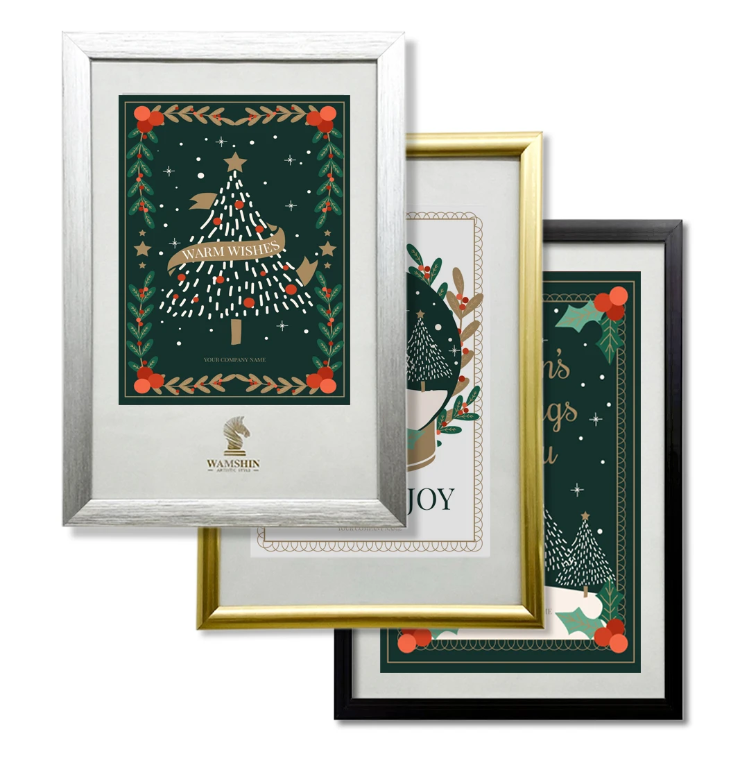 PVC Desk Wall albums accessories Decorations A4 5x7 6x8 8x10 11*14 inches Black White PVC picture plastic Photo Frame with mat