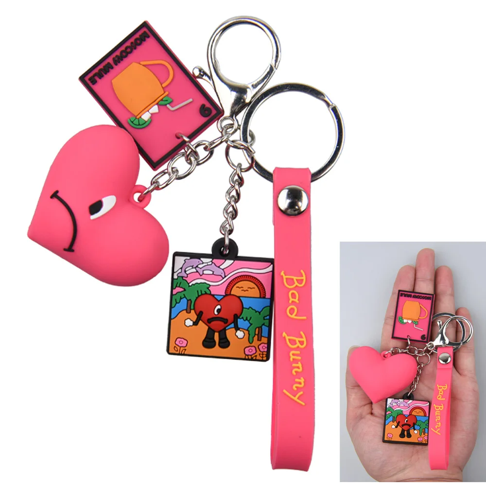 Creative Comic Soft Pvc Keyring Anime Character Key Chain Cute Cartoon 3D Figure Rubber Hedgehog Sonic Keychain