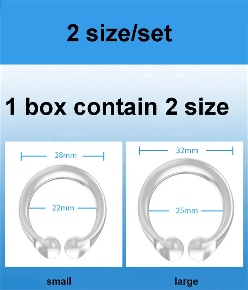 Penis Glans Circumcision Ring 2 size/set Delay Ejaculation Cock Ring Extend Sex Time Sex Product Sex Toy for Men