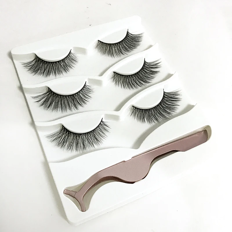 free Logo natural color russian style full strip lashes 25mm 3d mink magnetic false eyelashes lashes dropshipping