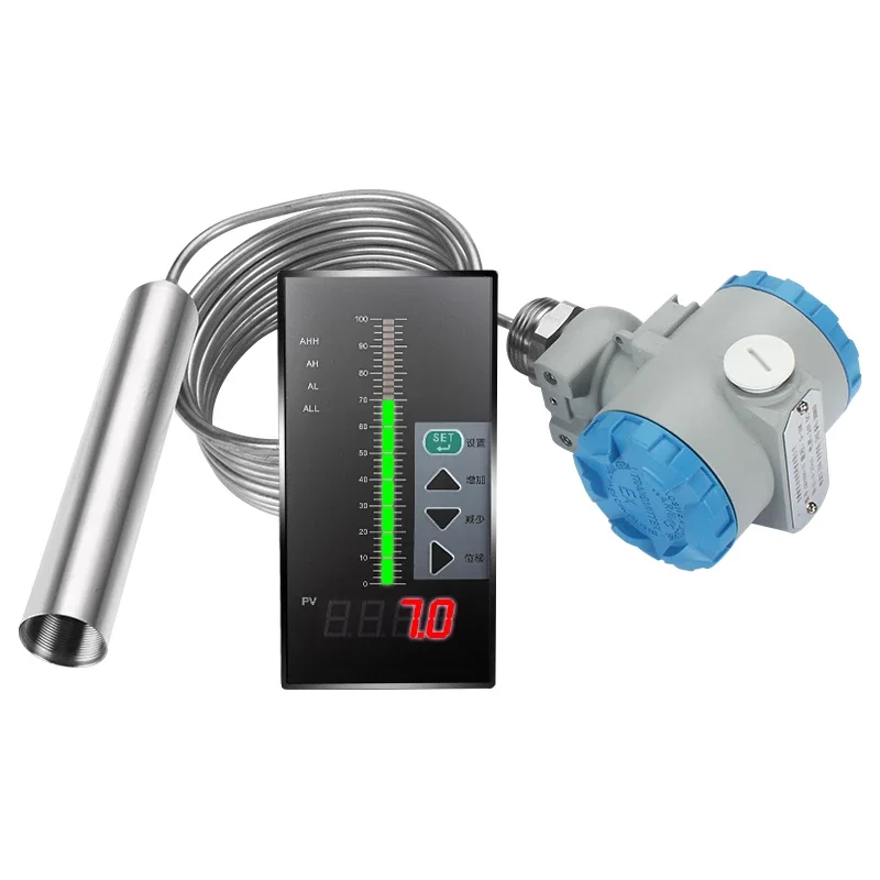 Capacitive fuel tank oil level sensor level range 1m 2m 5m range 4-20mA 0-10V 0-5V