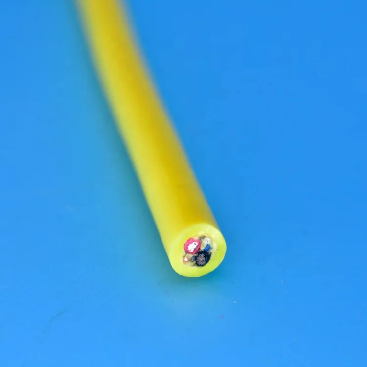 6 core neutrally buoyant tether underwater cable with twisted pair