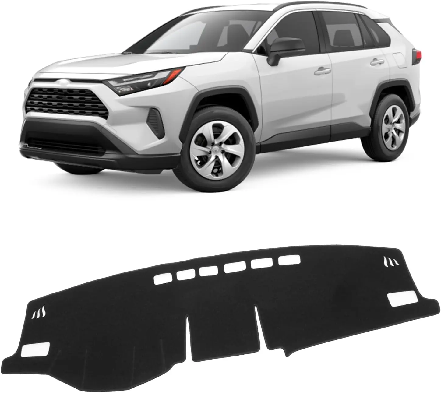 Car Dashboard Cover Mat for Toyota RAV4 2019-2025 Left Hand Driving Non-Slip Dashboard Mat Pad Interior for Toyota RAV4